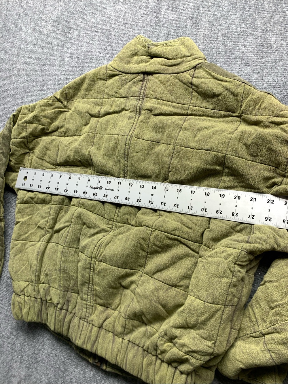 Bohme Acid Wash Quilted Bomber Jacket Women’s XS Olive Green - Picture 6 of 6